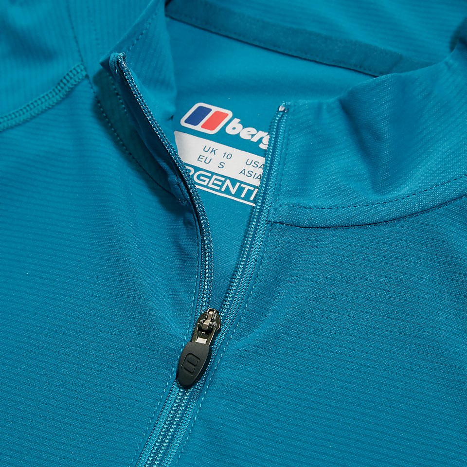Women's 24/7 Half Zip Long Sleeve Tech Tee - Turquoise