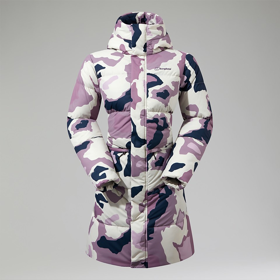 Combust Reflect Lange Jacke für Damen - Naturfarben/Lila