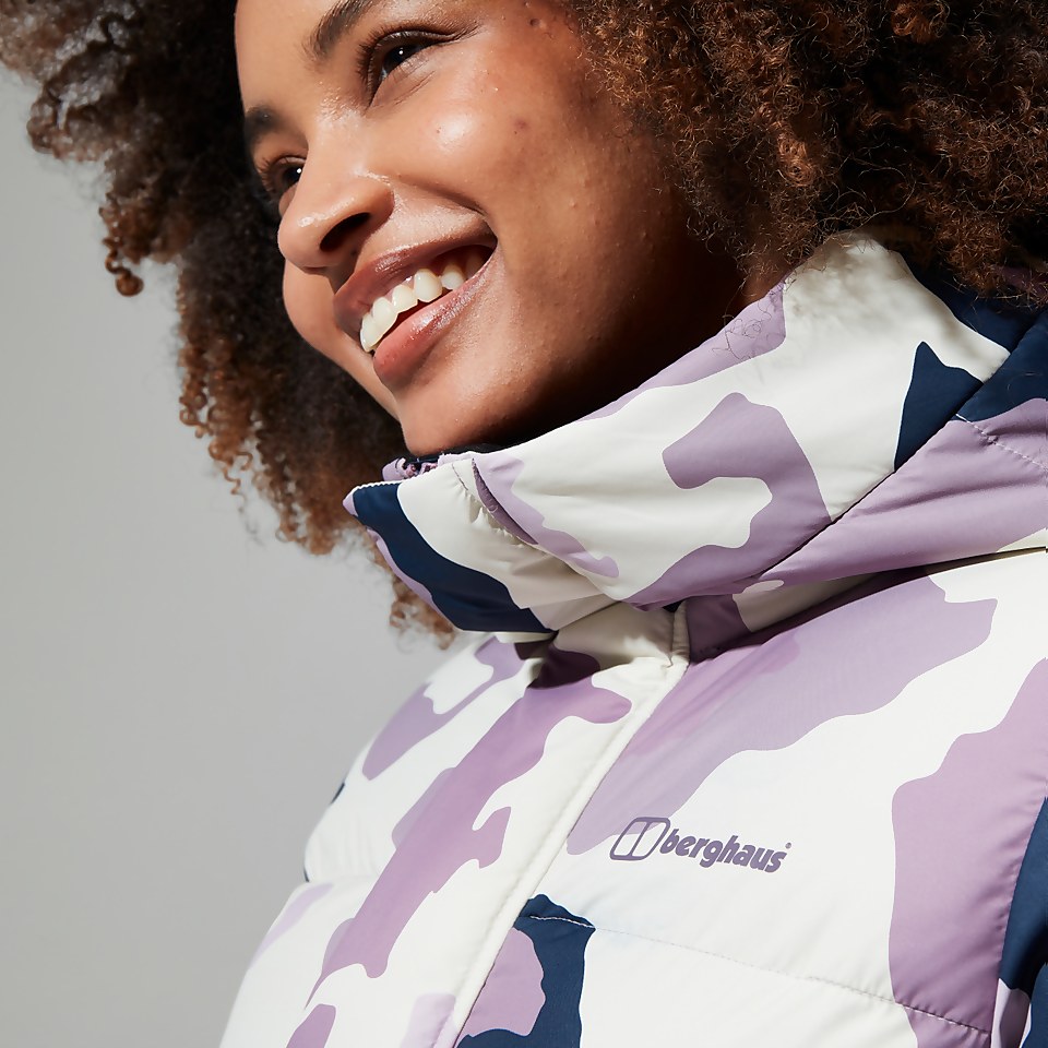 Combust Reflect Lange Jacke für Damen - Naturfarben/Lila