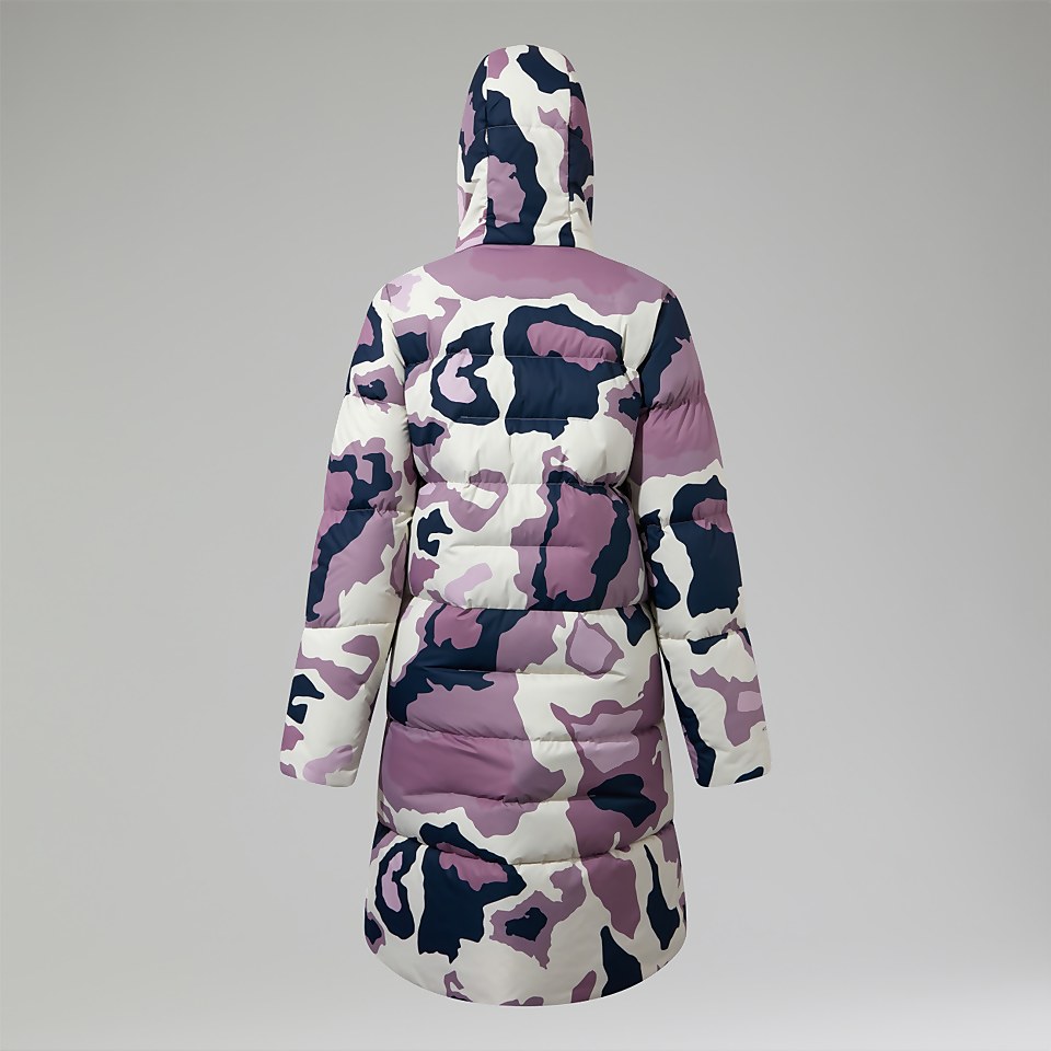 Combust Reflect Lange Jacke für Damen - Naturfarben/Lila