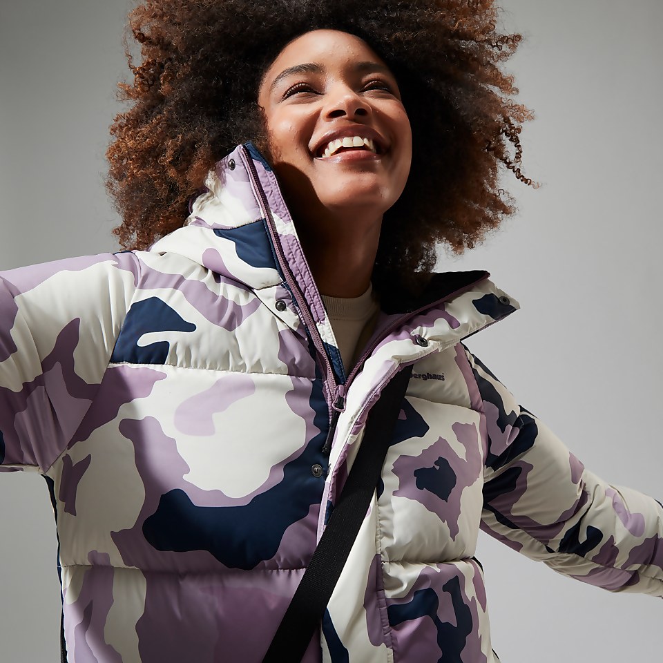 Women's Combust Reflect Long Insulated Jacket - Purple/Natural