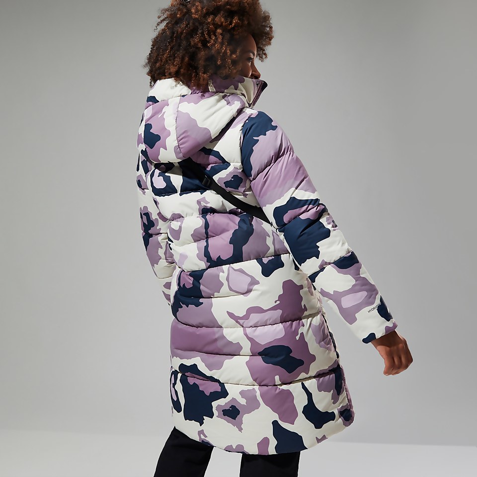 Combust Reflect Lange Jacke für Damen - Naturfarben/Lila