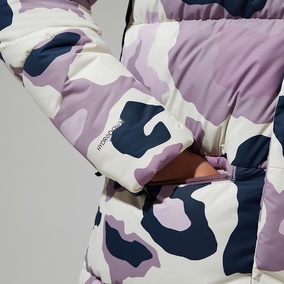 Combust Reflect Lange Jacke für Damen - Naturfarben/Lila