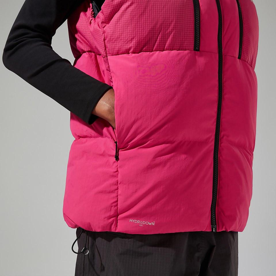 Unisex Sabber Down Insulated Gilet - Pink