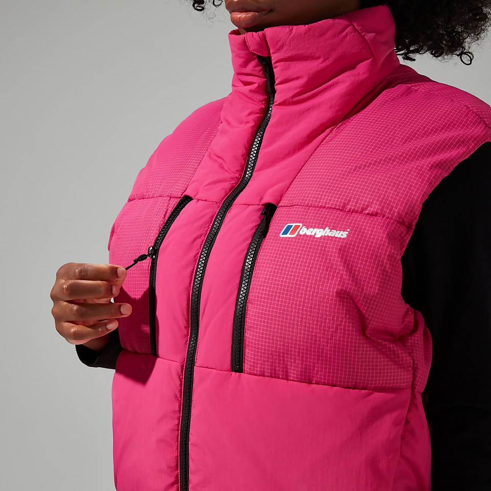 Unisex Sabber Down Insulated Gilet - Pink