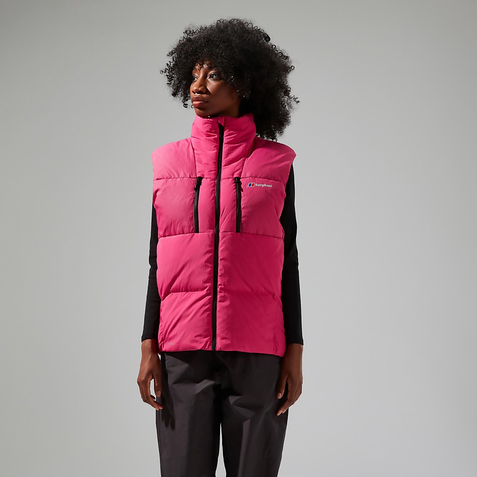 Unisex Sabber Down Insulated Gilet - Pink
