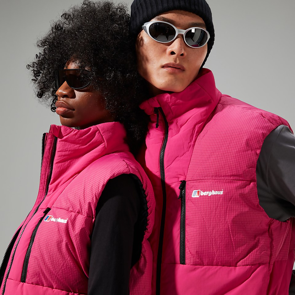Unisex Sabber Down Insulated Gilet - Pink