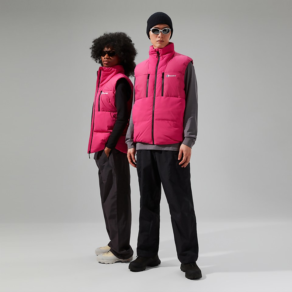 Unisex Sabber Down Insulated Gilet - Pink