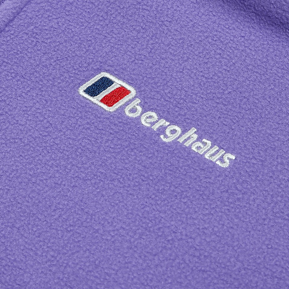 Women's URB Prism Cropped Half Zip Fleece - Purple