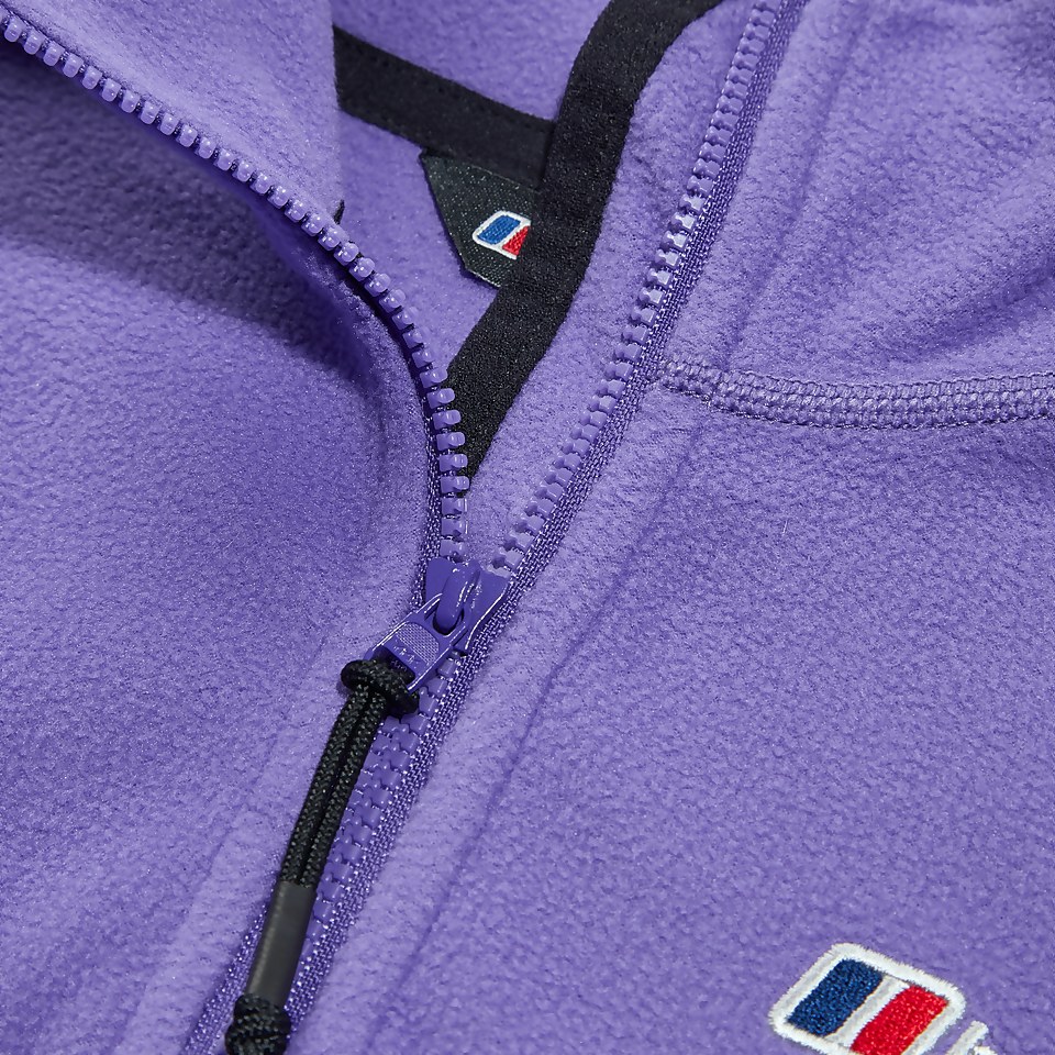 Women's URB Prism Cropped Half Zip Fleece - Purple