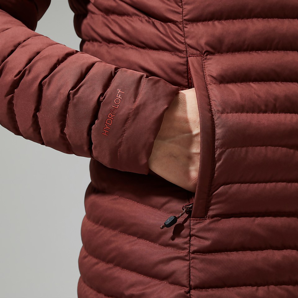 Nula Lange Micro Jacket für Damen - Braun
