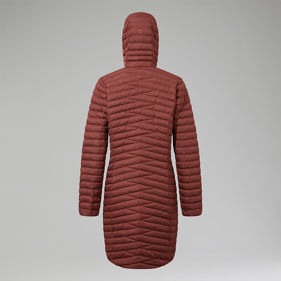 Nula Lange Micro Jacket für Damen - Braun