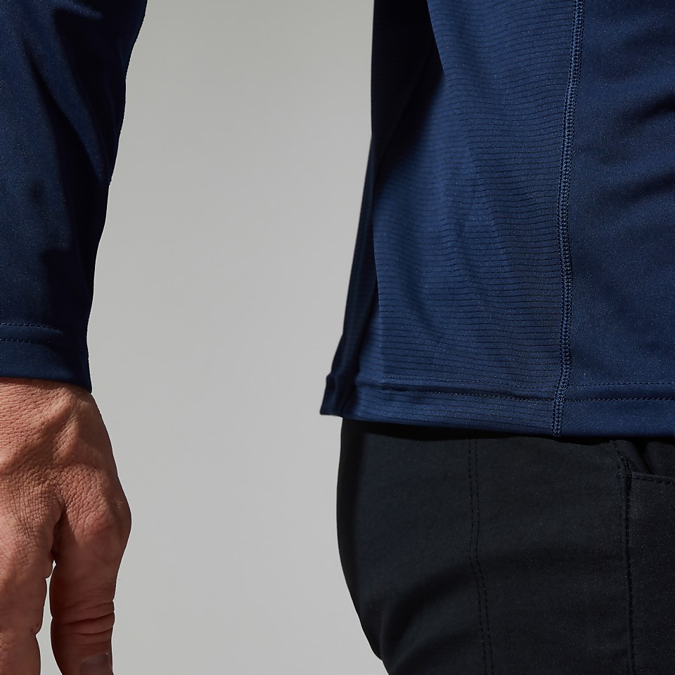 Trailblaze Long Sleeve Half Zip Tech T-Shirt für Herren - Dunkelblua
