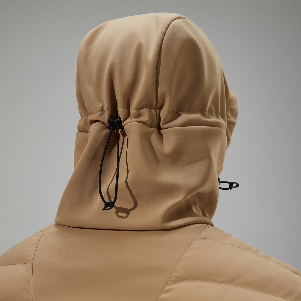 Men's Theran Hybrid Hooded Insulated Jacket - Natural