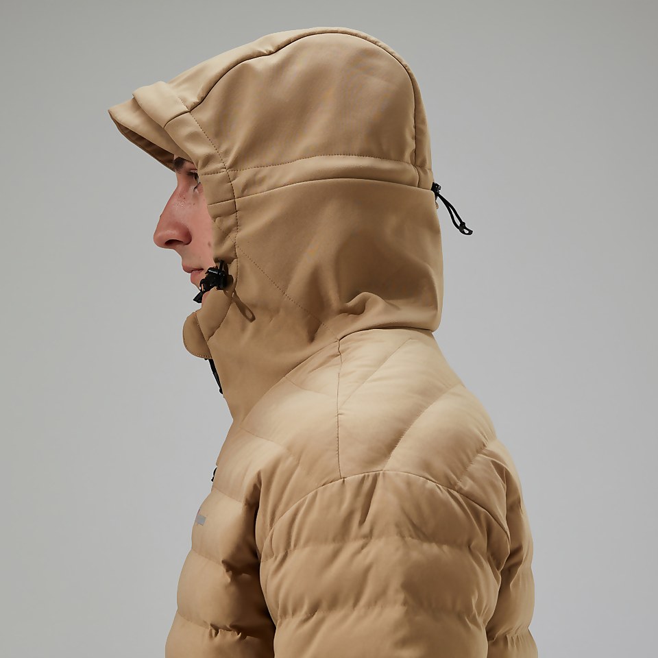 Men's Theran Hybrid Hooded Insulated Jacket - Natural