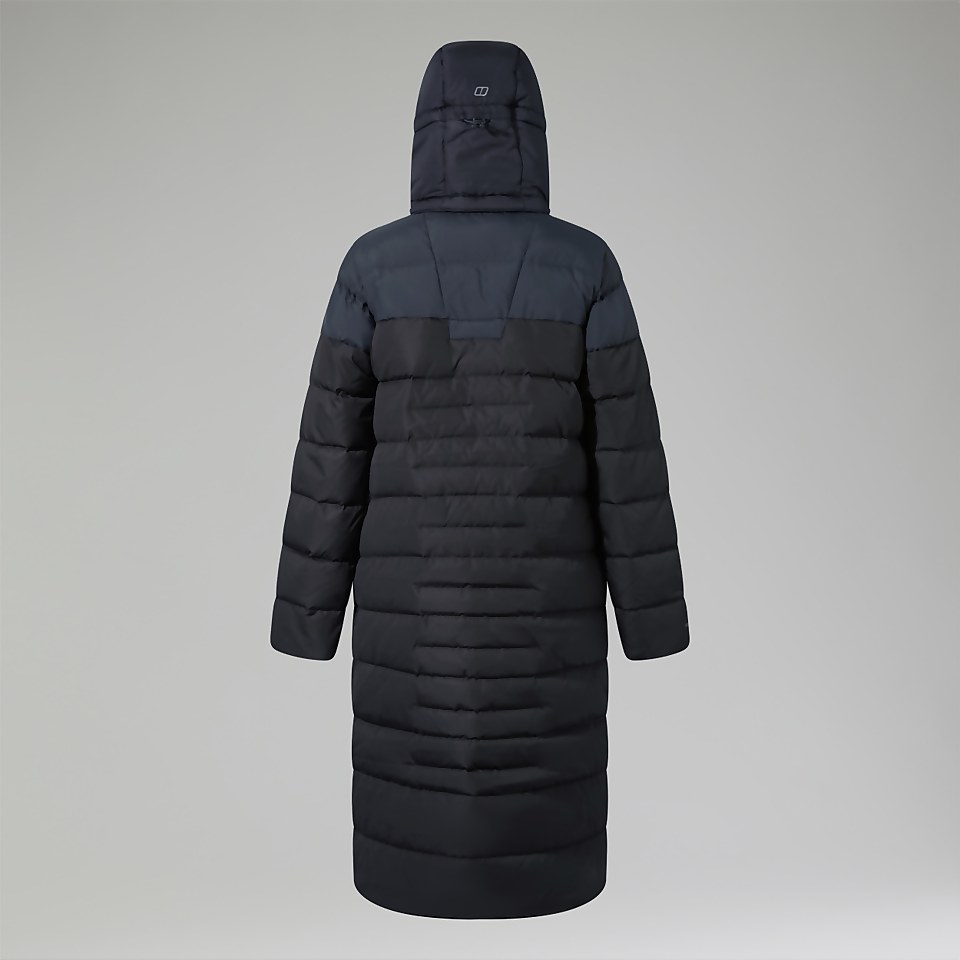 Embo 4in1 Long Daunenjacke für Damen - Schwarz
