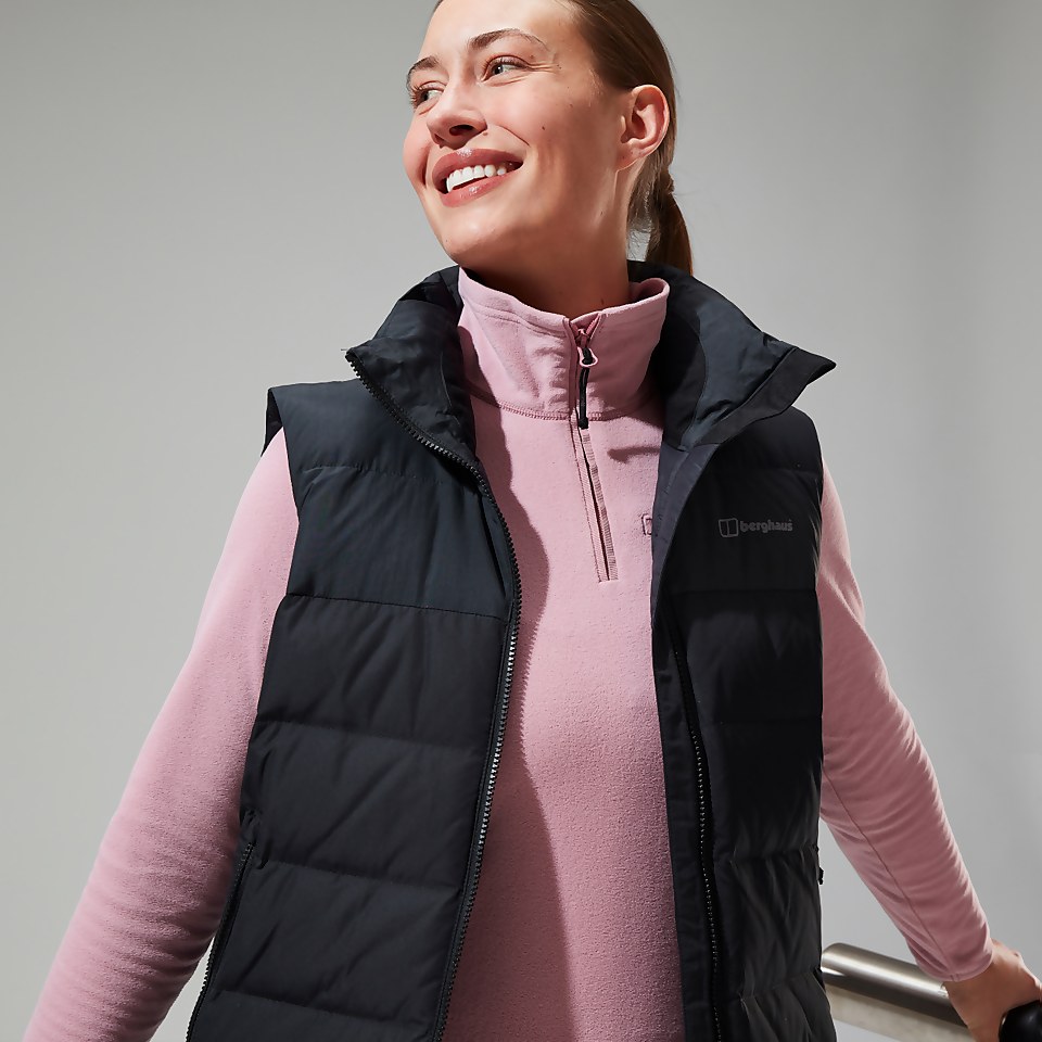 Embo 4in1 Long Daunenjacke für Damen - Schwarz