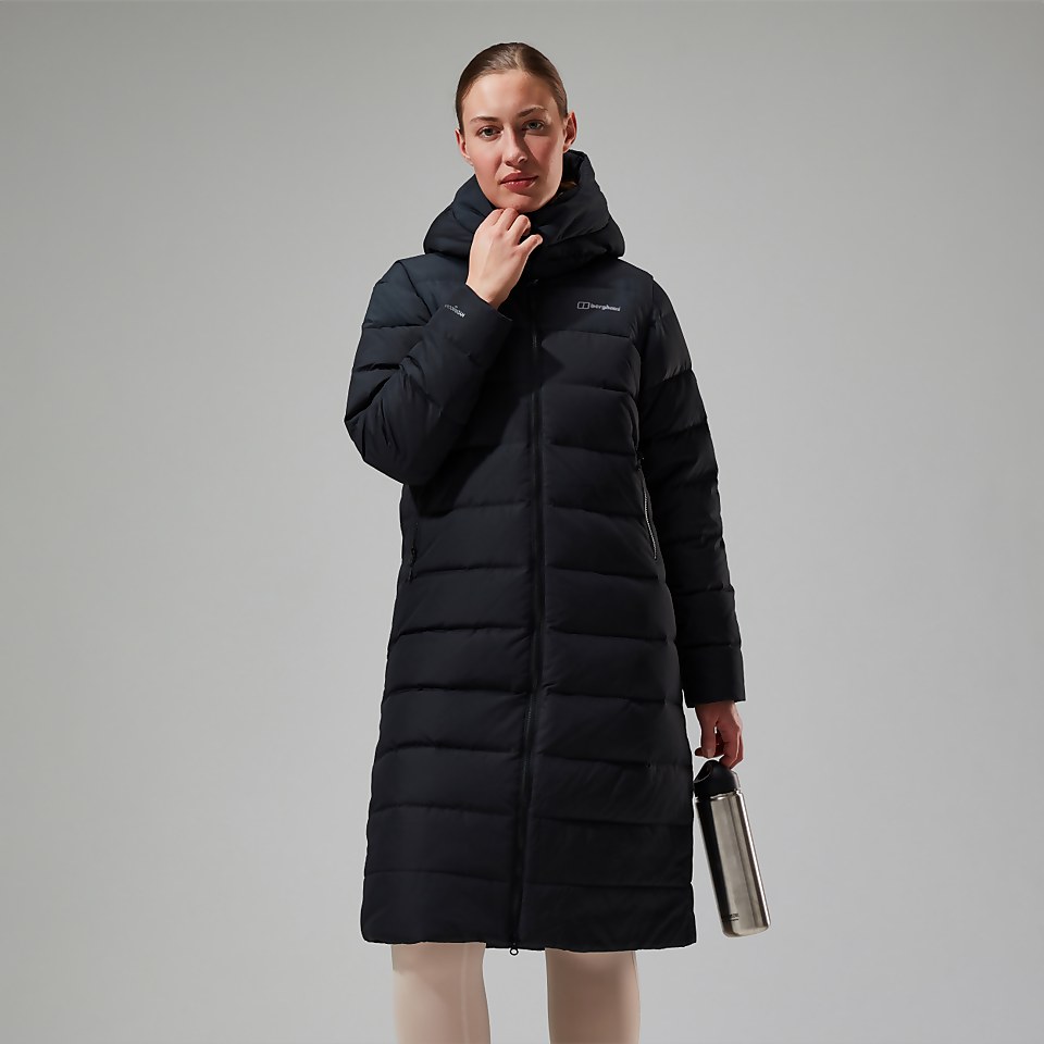 Embo 4in1 Long Daunenjacke für Damen - Schwarz