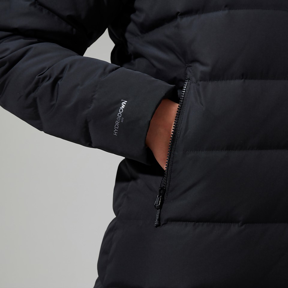 Embo 4in1 Long Daunenjacke für Damen - Schwarz