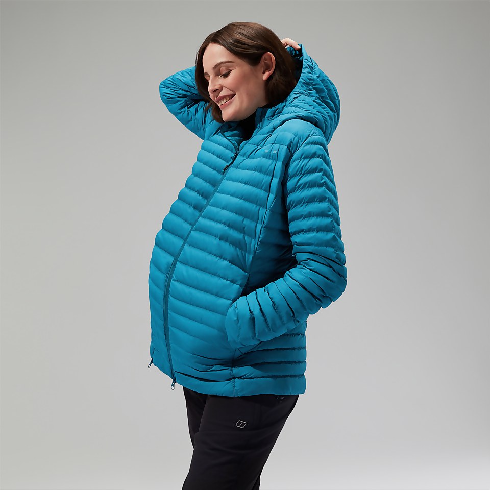 Nula Maternity 2in1 Kapuzenjacke für Damen - Türkis