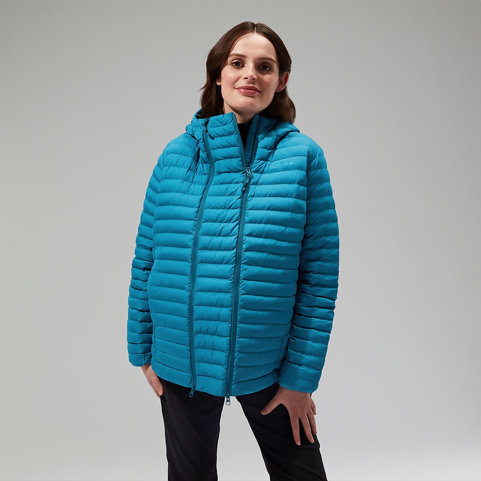 Nula Maternity 2in1 Kapuzenjacke für Damen - Türkis