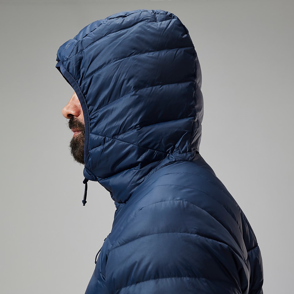 Silksworth Daunenjacke mit Kapuze für Herren - Dunkelblua