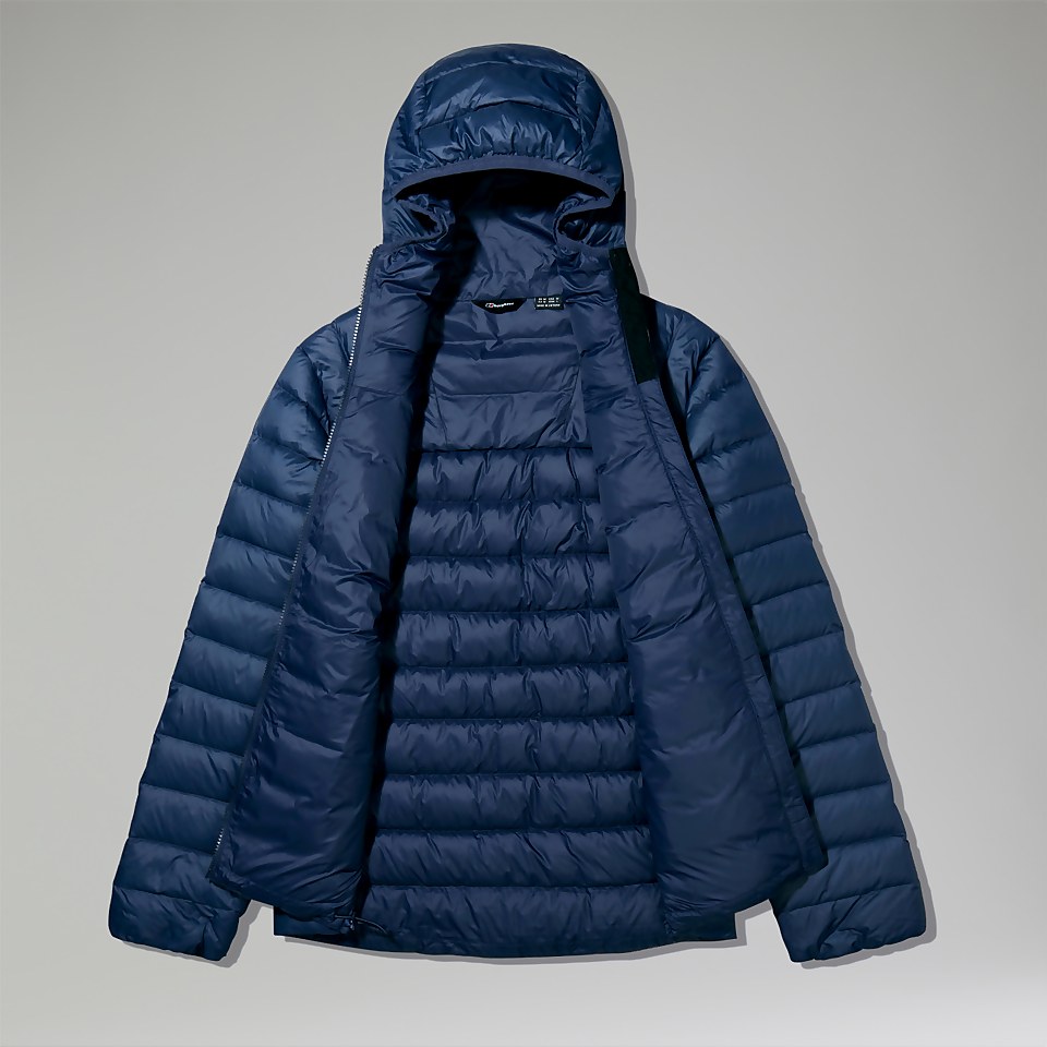 Silksworth Daunenjacke mit Kapuze für Herren - Dunkelblua