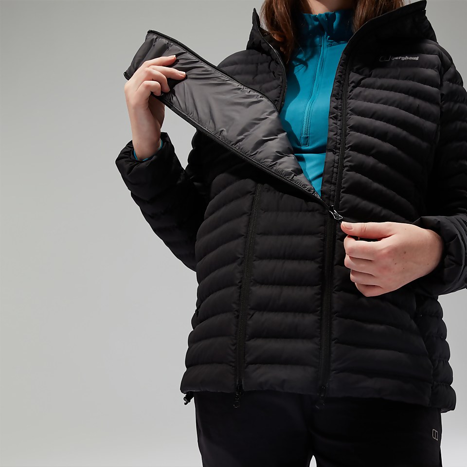Nula Maternity 2in1 Kapuzenjacke für Damen - Schwarz