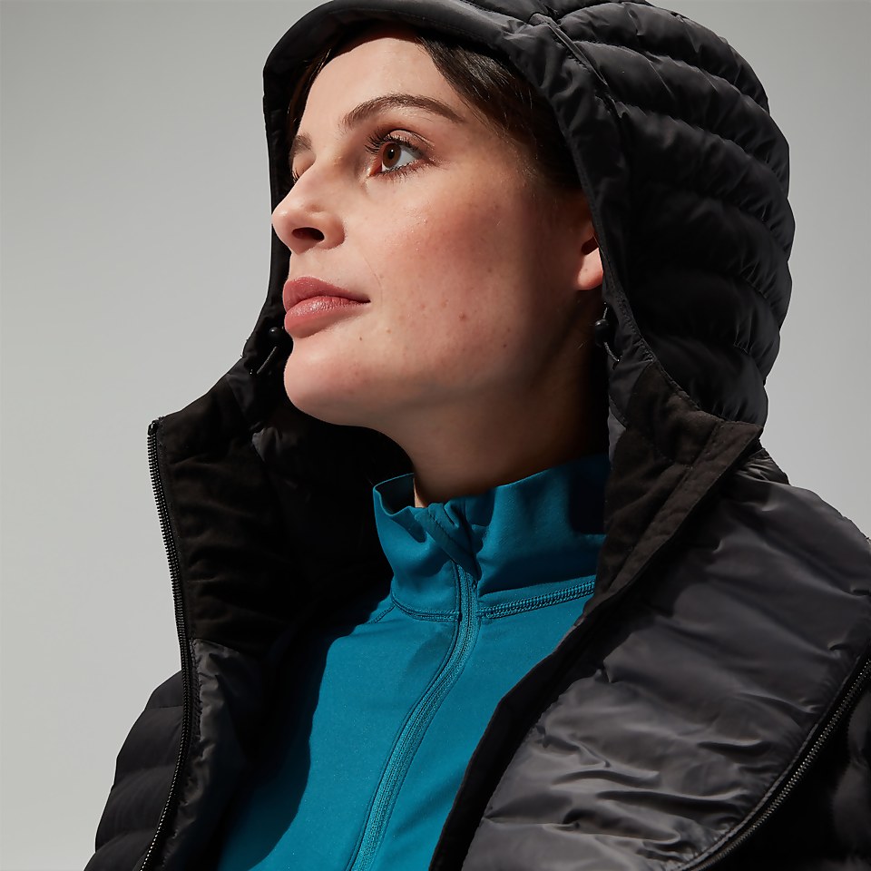 Women's Nula Hooded Maternity 2in1 Jacket - Black