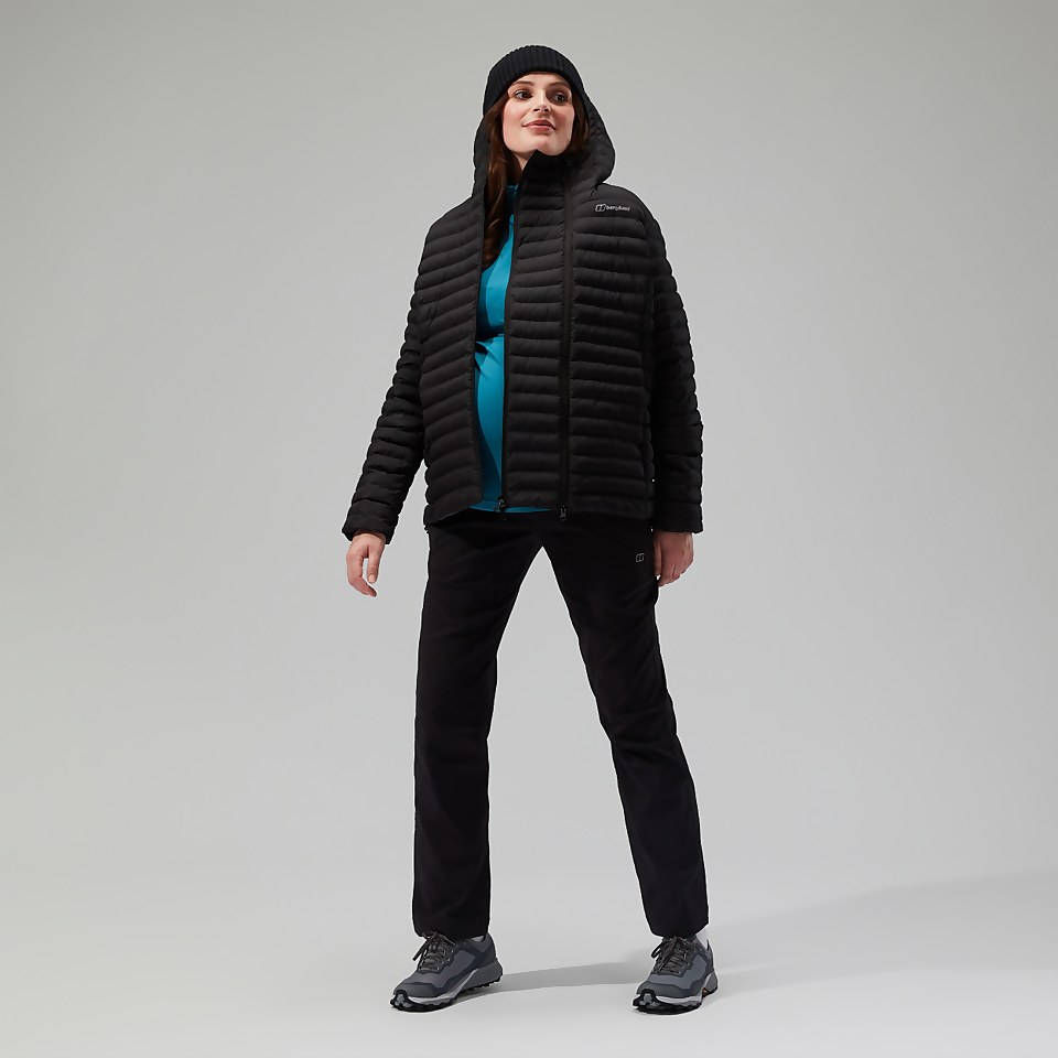 Nula Maternity 2in1 Kapuzenjacke für Damen - Schwarz