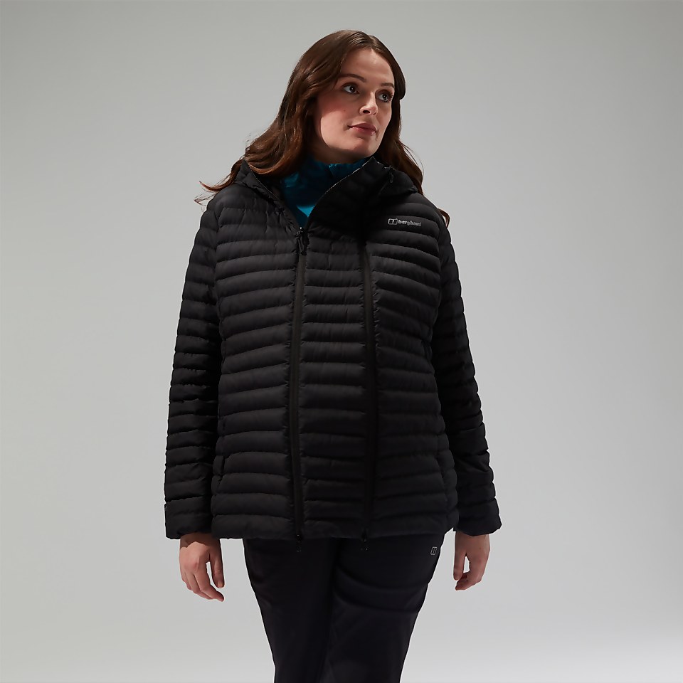Nula Maternity 2in1 Kapuzenjacke für Damen - Schwarz