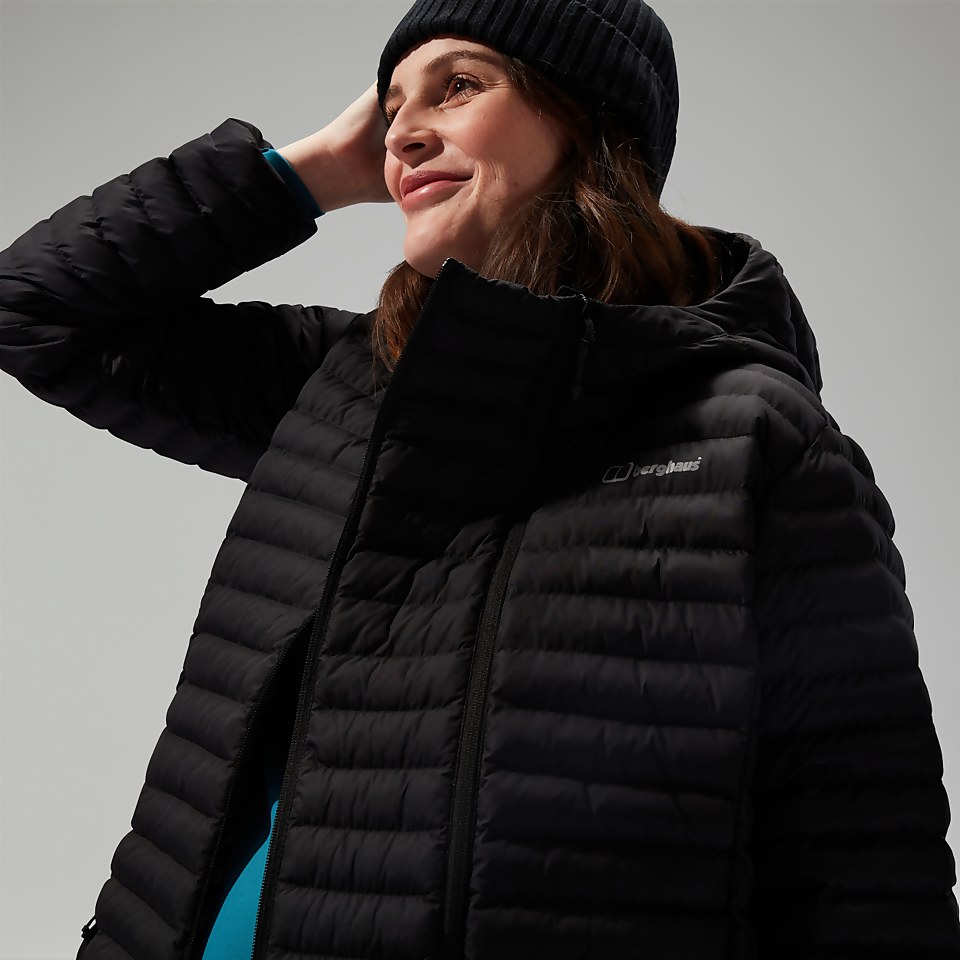 Nula Maternity 2in1 Kapuzenjacke für Damen - Schwarz