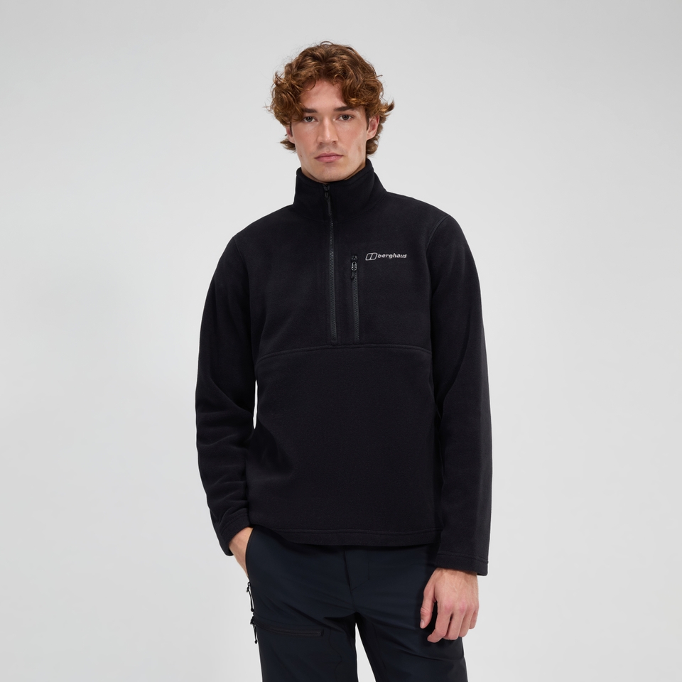 Men's Prism Half Zip Polartec Fleece - Black
