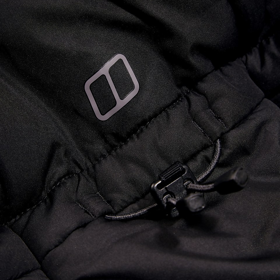 Men's Embo 2in1 Down Insulated Long Jacket - Black