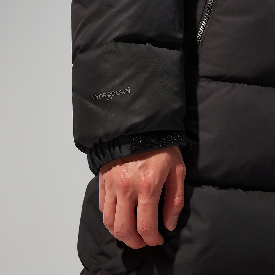 Men's Embo 2in1 Down Insulated Long Jacket - Black