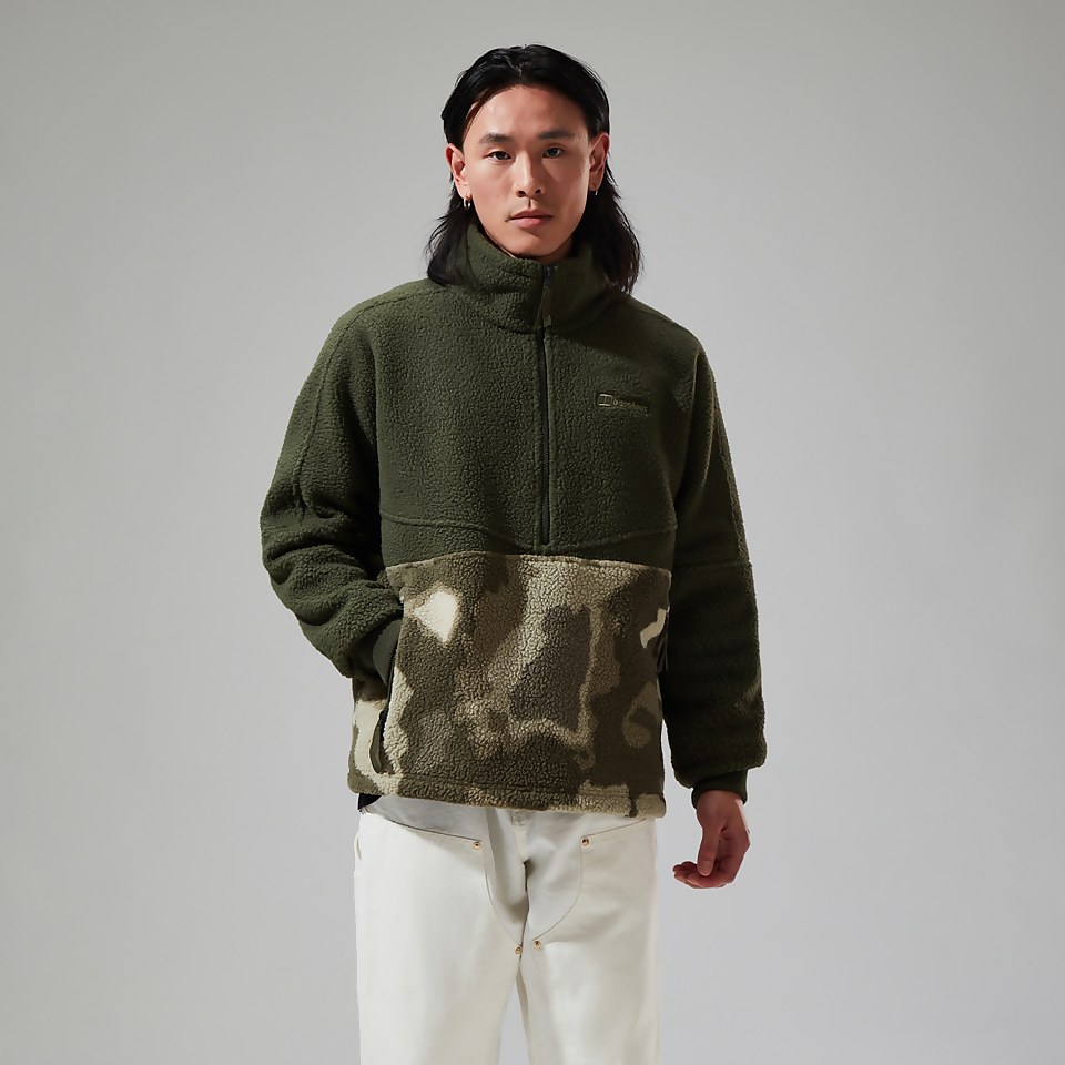 Men's Houlton Half Zip Fleece Light Green