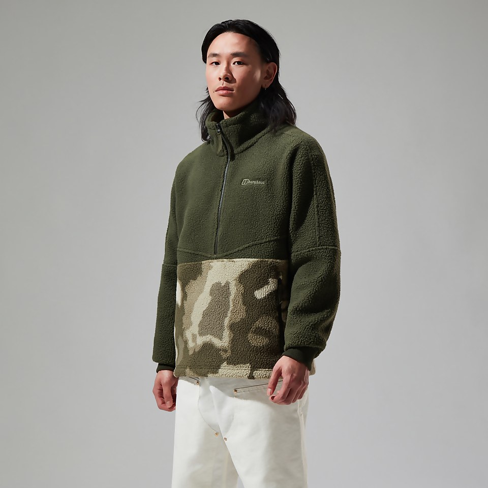 Men's Houlton Half Zip Fleece Light Green