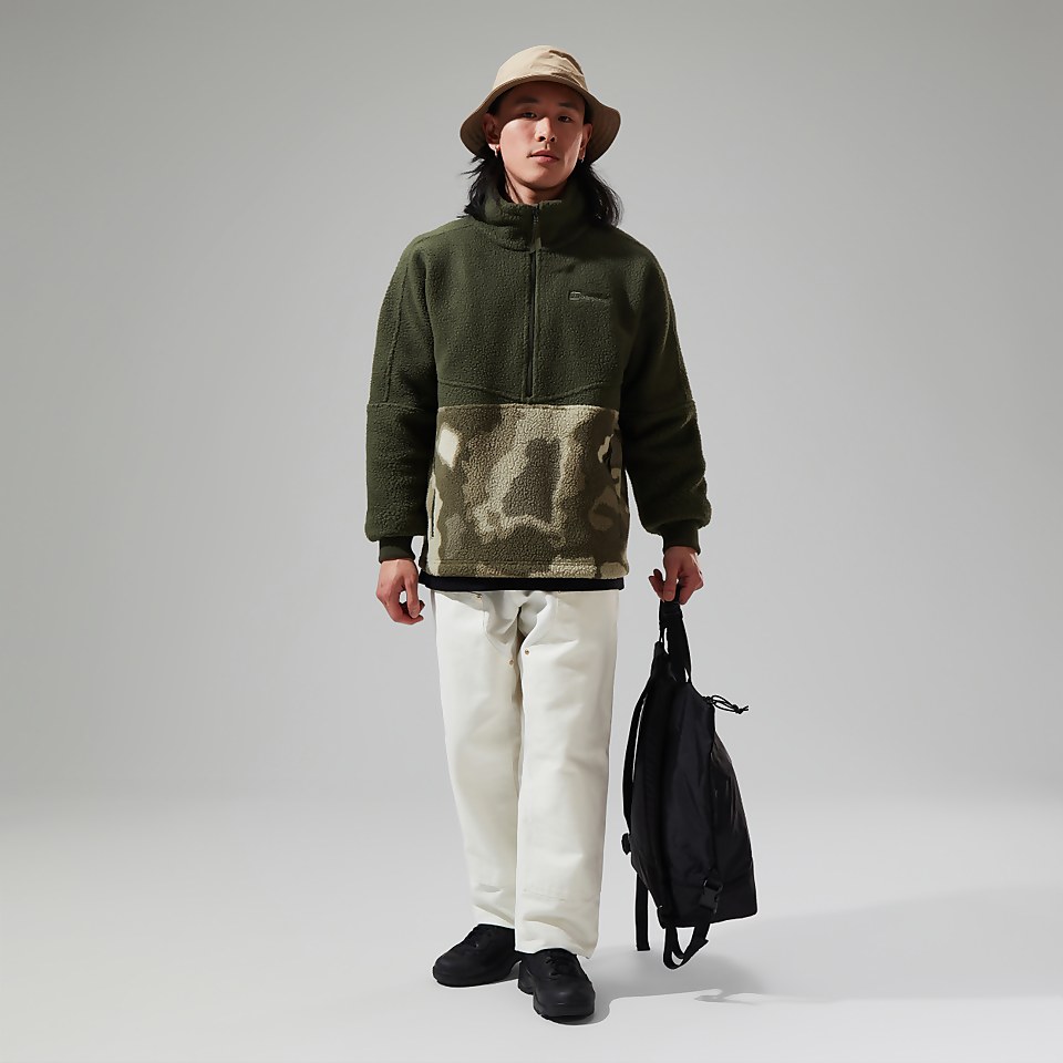 Men's Houlton Half Zip Fleece Light Green