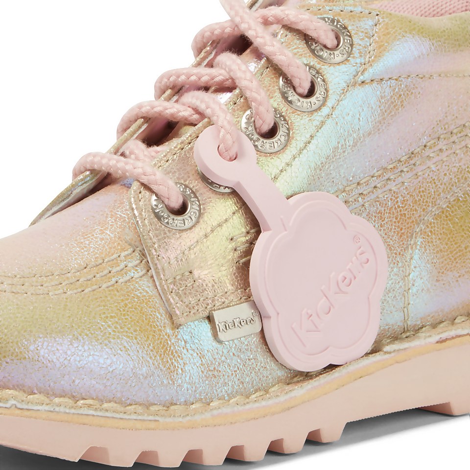 Infant Girls Kick Hi Textile Iridescent Pearl