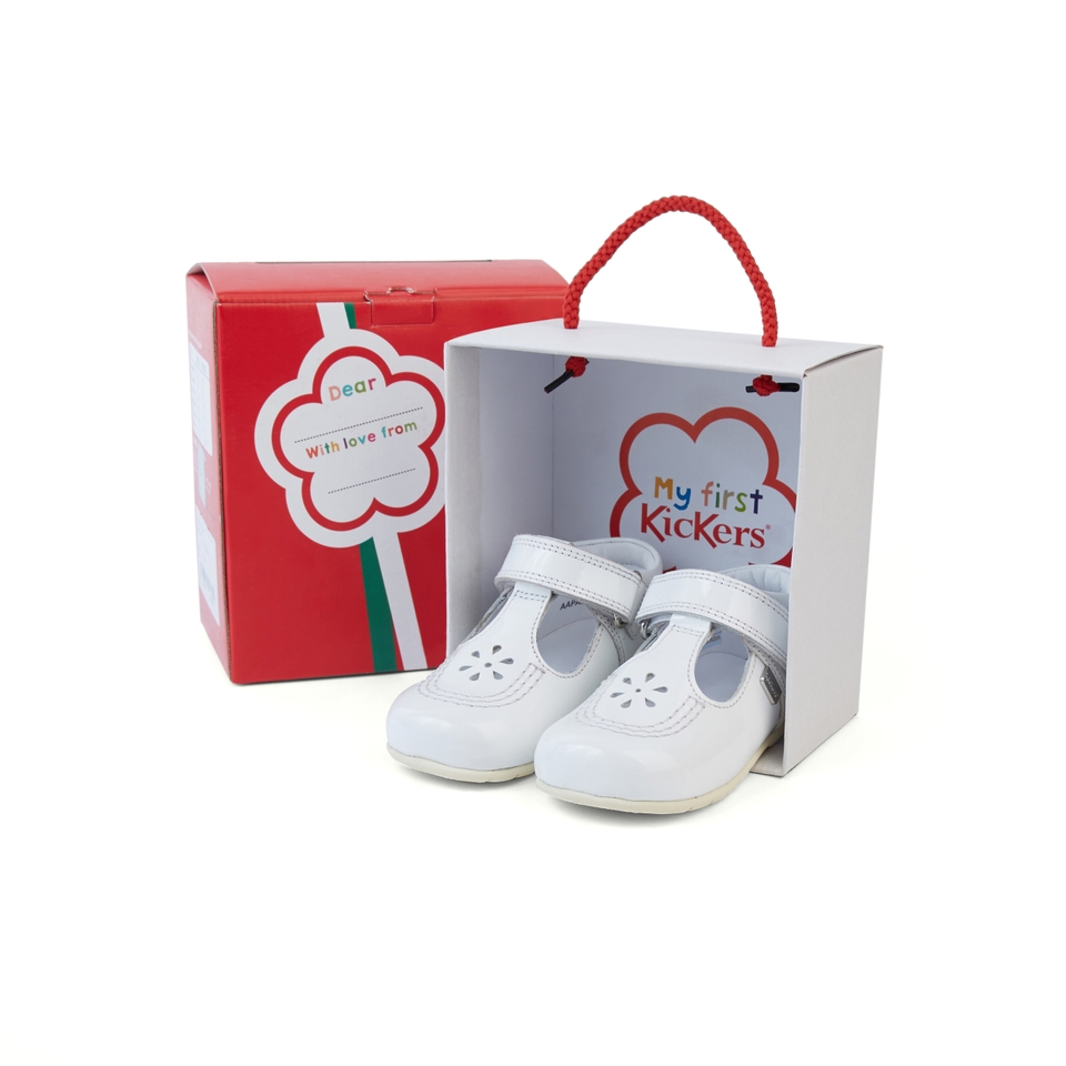 Baby Kick T Patent Leather White