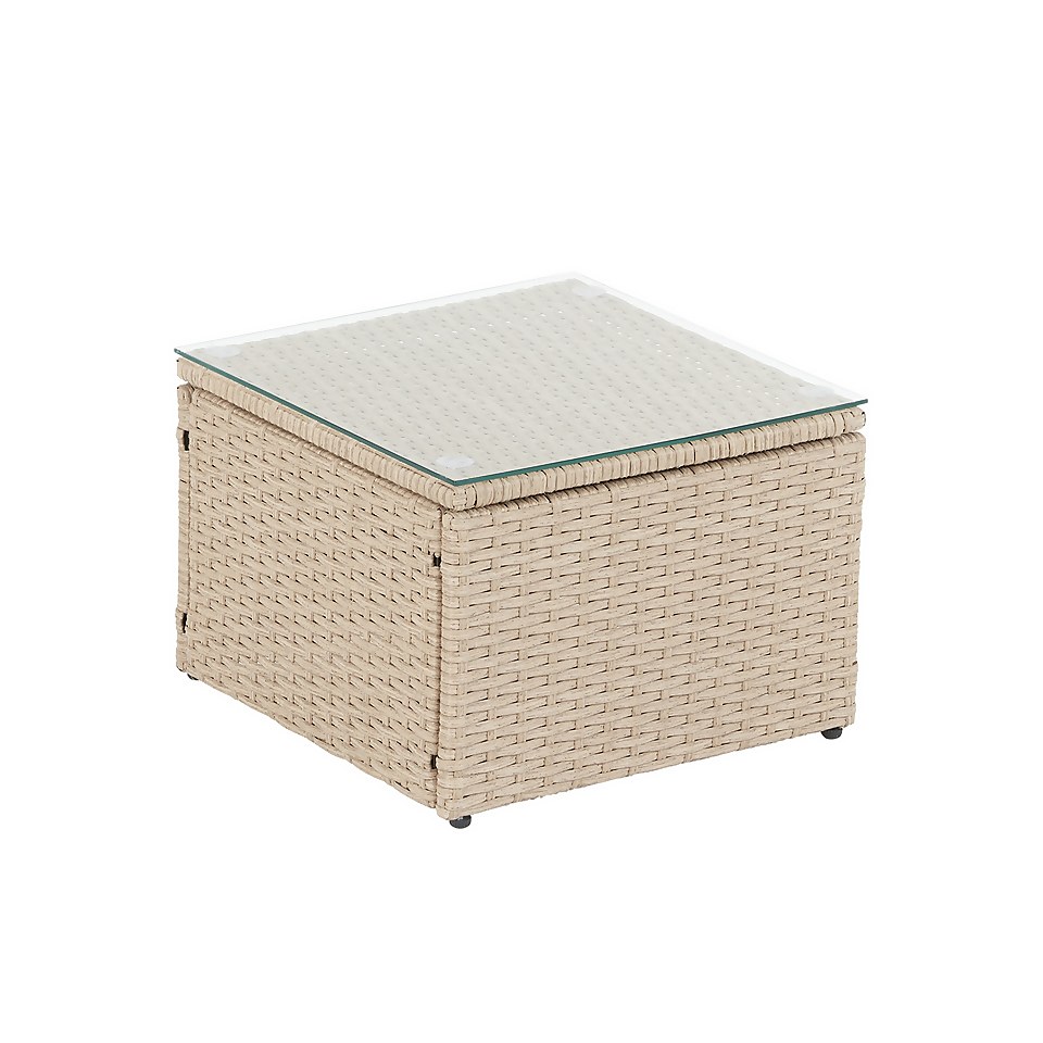 Alexandria Rattan Effect Garden Corner Sofa Set Homebase