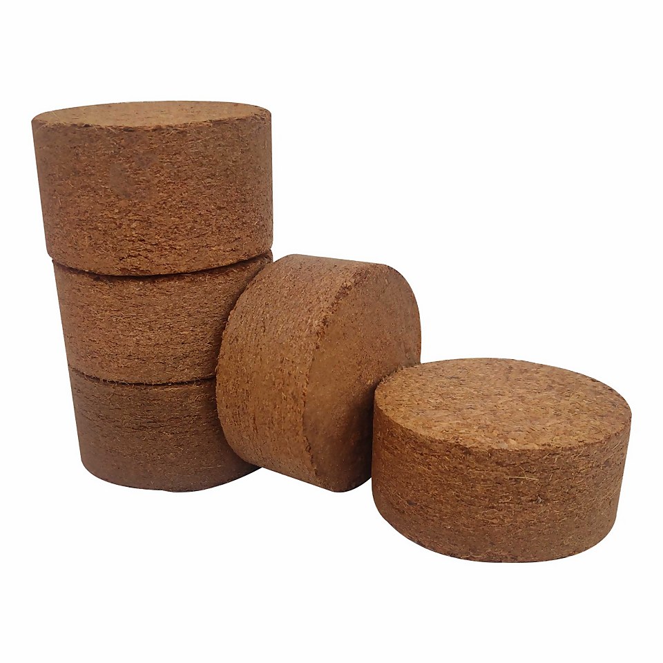 Coco Compost Disc 1L Pack of 5 Homebase