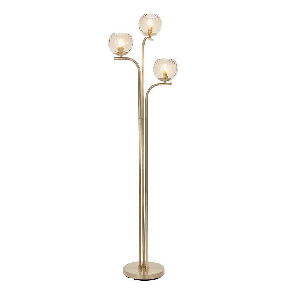 Geneva Floor Lamp - Brass