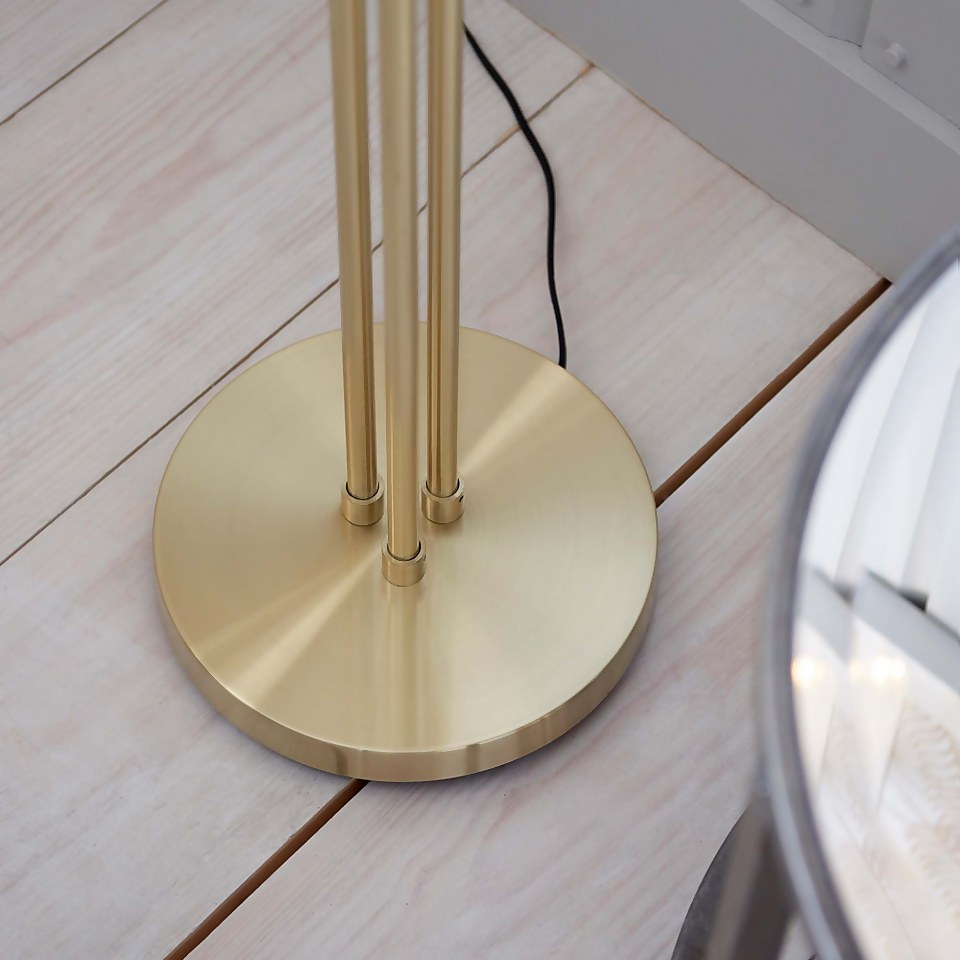 Geneva Floor Lamp - Brass