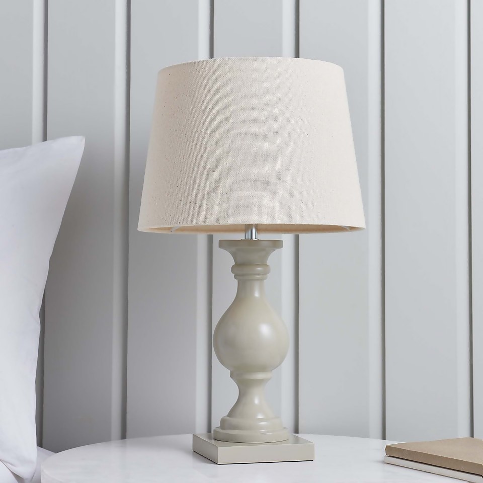 Andrea Table Lamp - Taupe