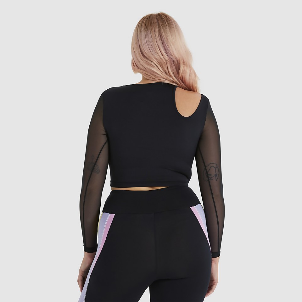 Women's Leontina Cropped T-Shirt Black