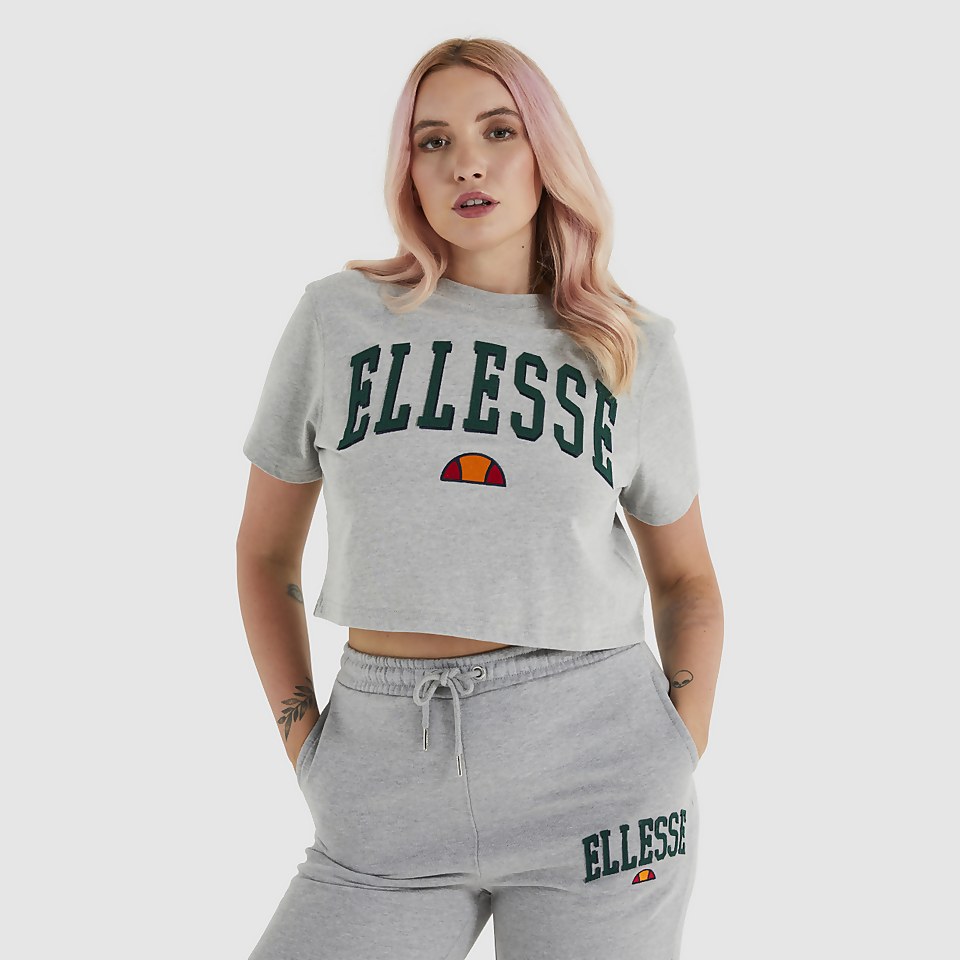 Women's Mondo Crop T-Shirt Grey Marl