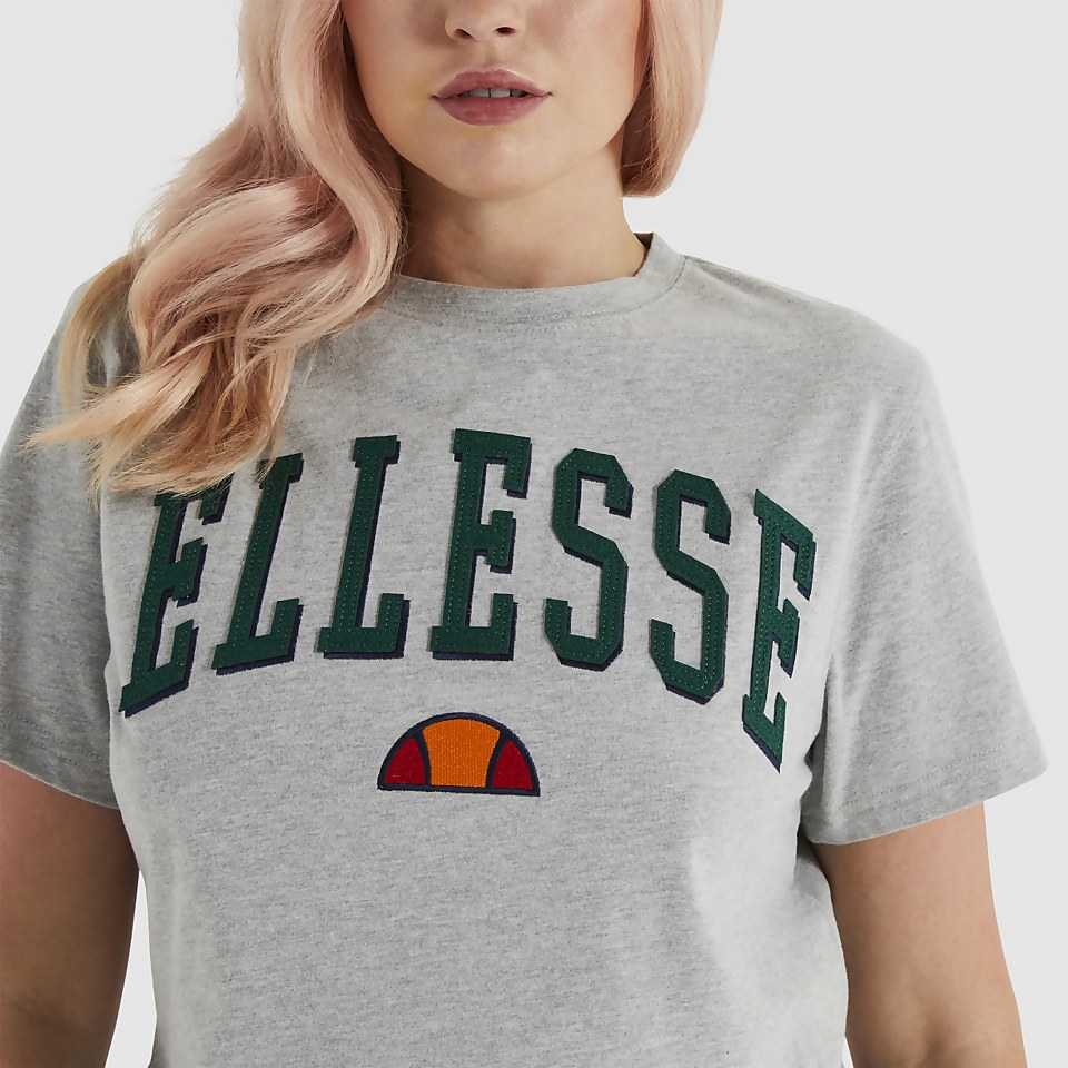 Women's Mondo Crop T-Shirt Grey Marl