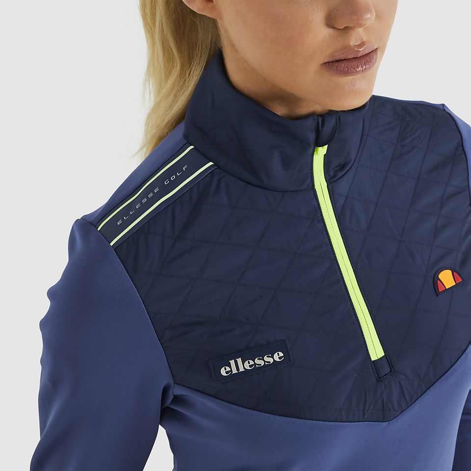 Dellia 1/2 Zip-Top Blau für Damen