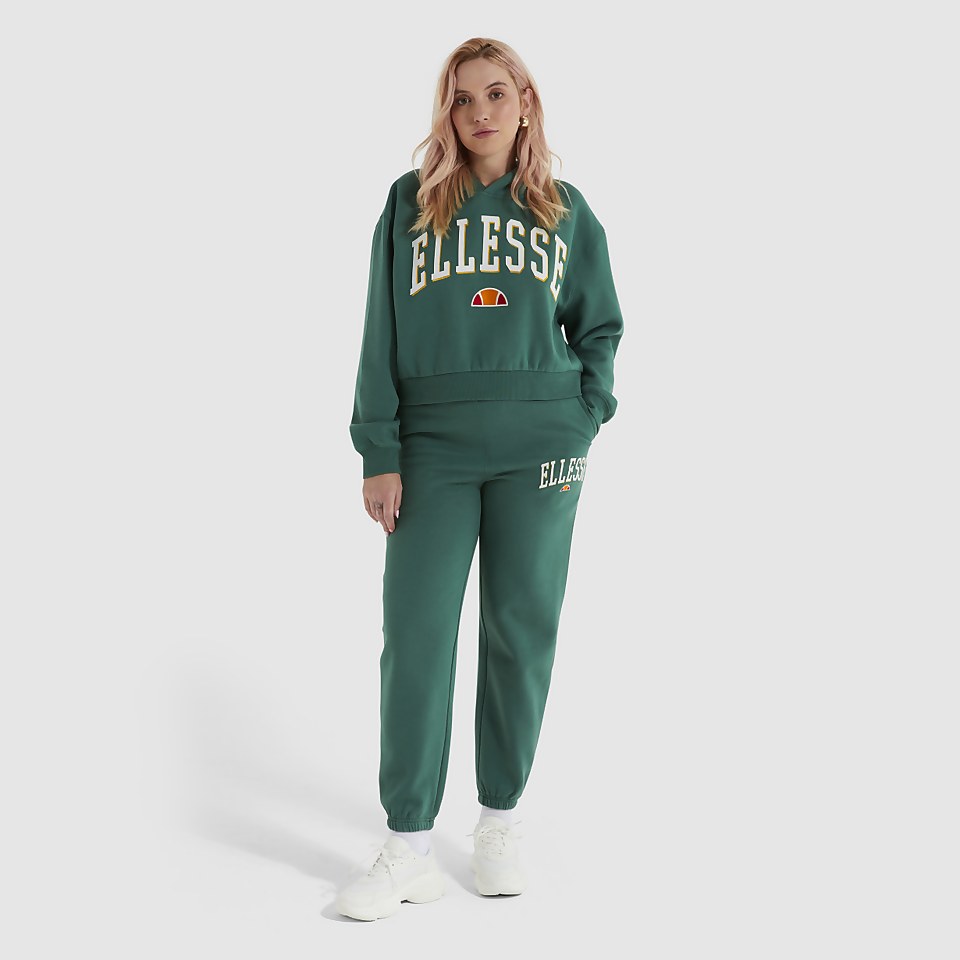 Ramo Bauchfreier Kapuzenpullover Dunkelgrün für Damen